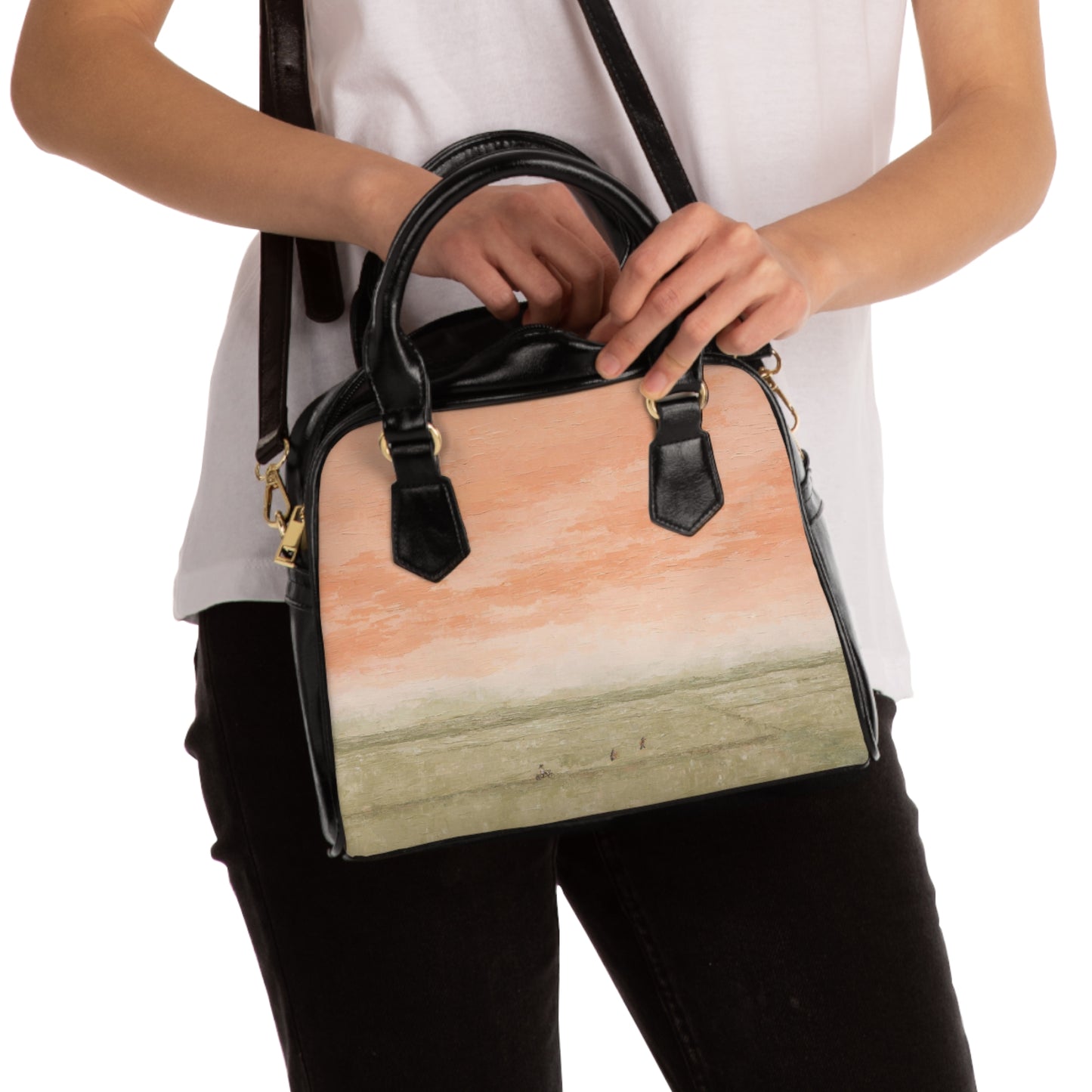 Among Rice Paddies & Simple Joys Shoulder Handbag