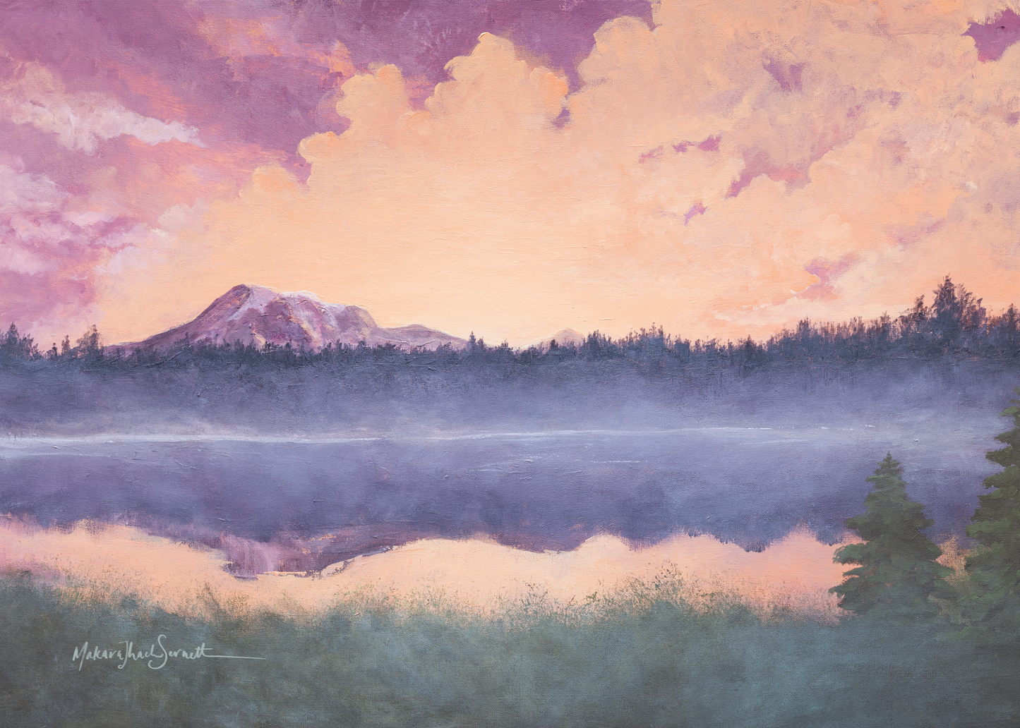 Embracing Mt. Rainier art print