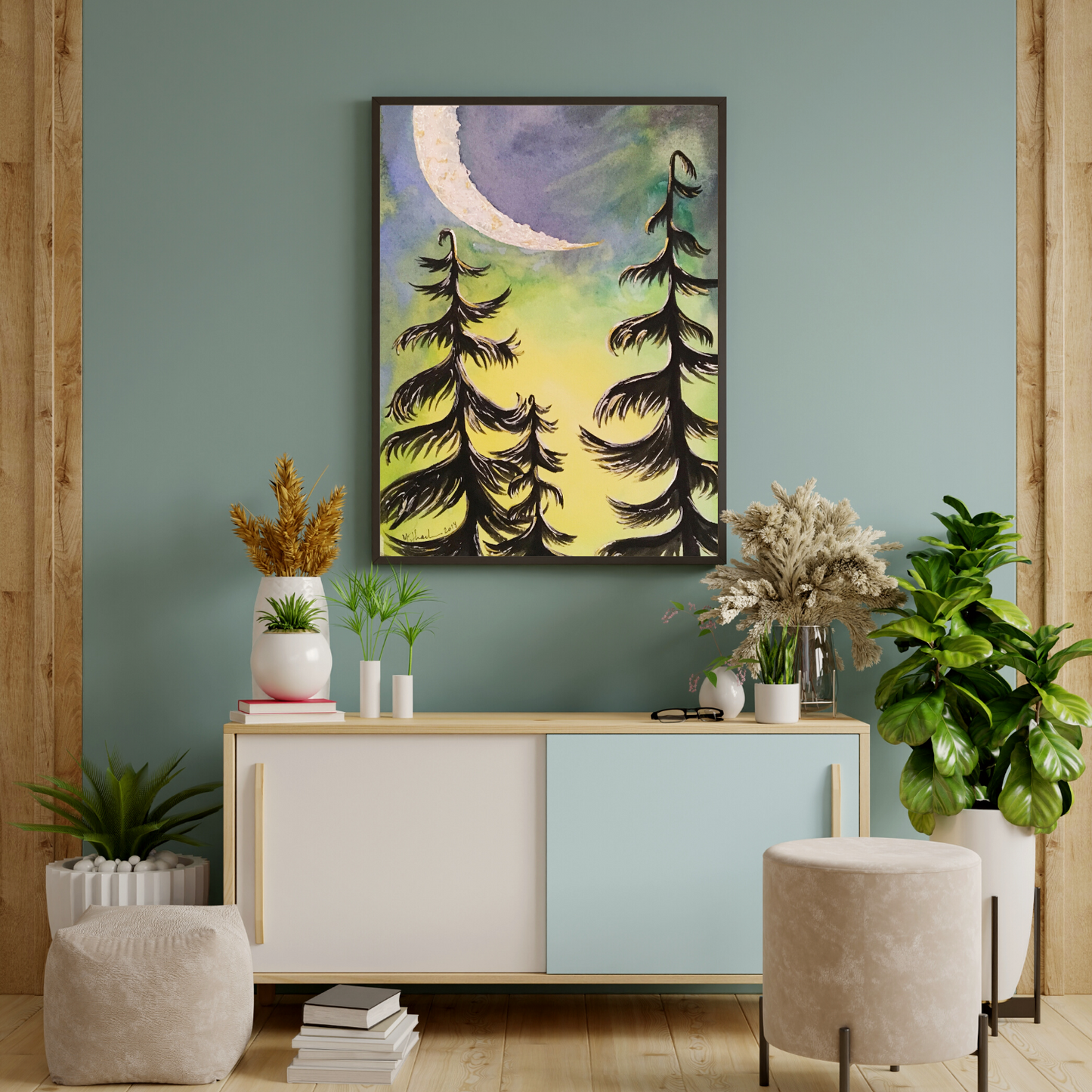 Whimsy Trees art print